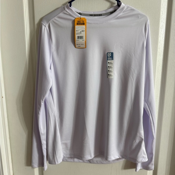 Carhartt Tops - Carhartt Women’s White Sun Defender Long Sleeve NWT M. F-178